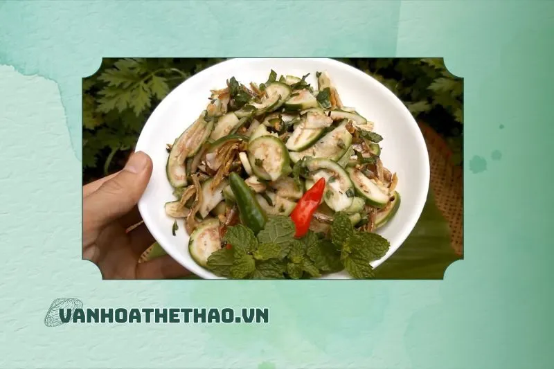 Cách chế biến gỏi cà đắng cá cơm Đắk Lắk 