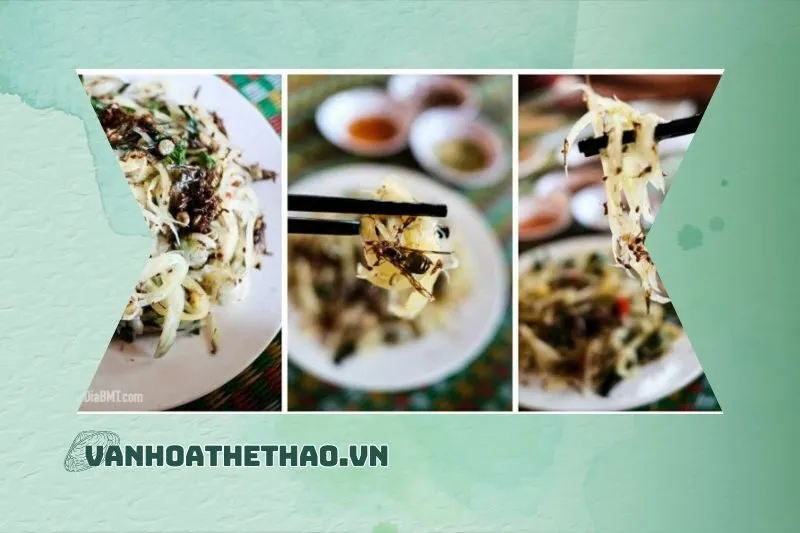 Cách chế biến gỏi đu đủ kiến lửa Đắk Lắk